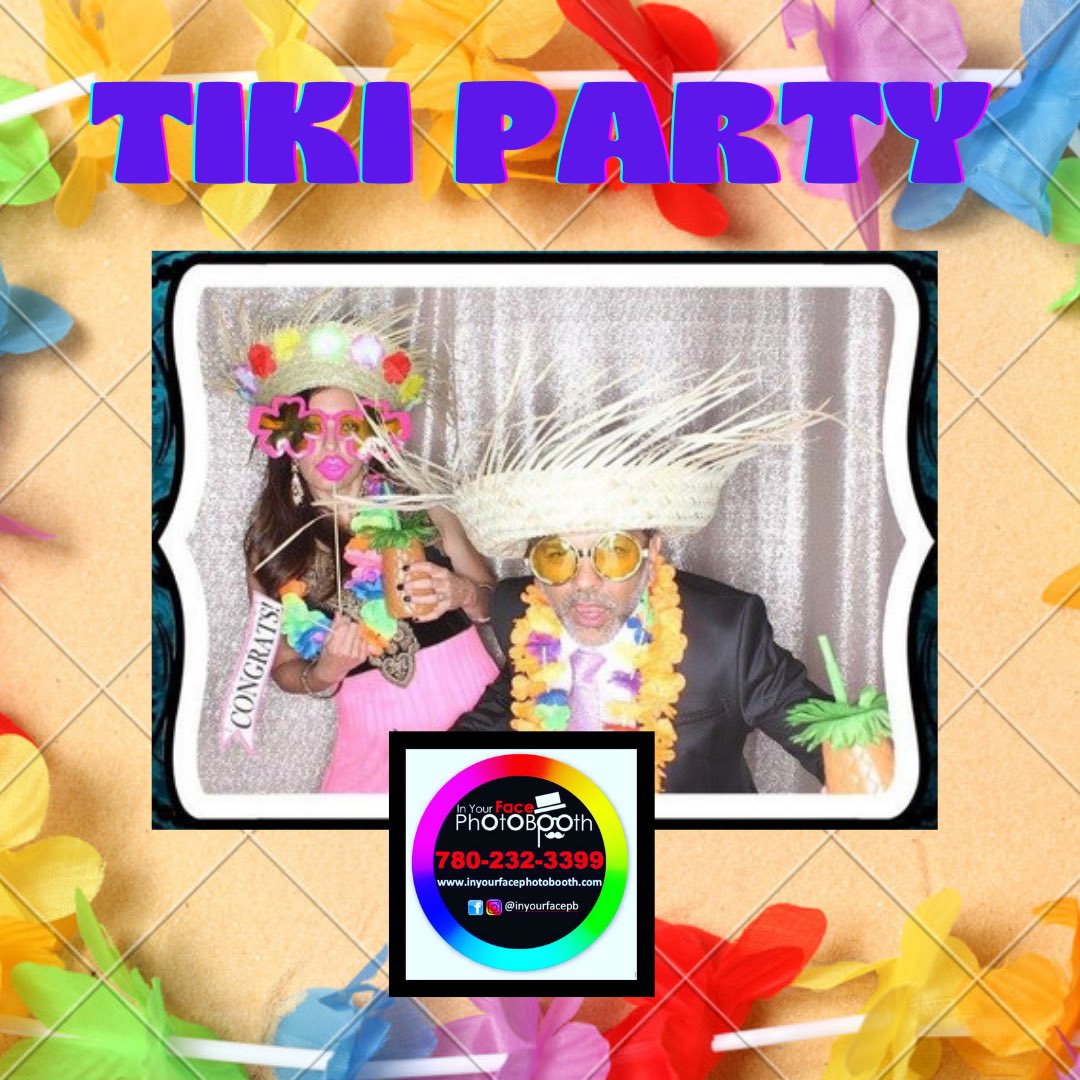 Inyourfacepb's tweet photo. Having a Tiki Party? In Your Face Photo Booth can add fun to a party of any theme. Contact us to book your own fun. #tikiparty #luauparty #themedparties #fundraising #corporateevents #weddings #birthdays #specialevents #inyourfacephotobooth https://t.co/22yJ4FQUdm