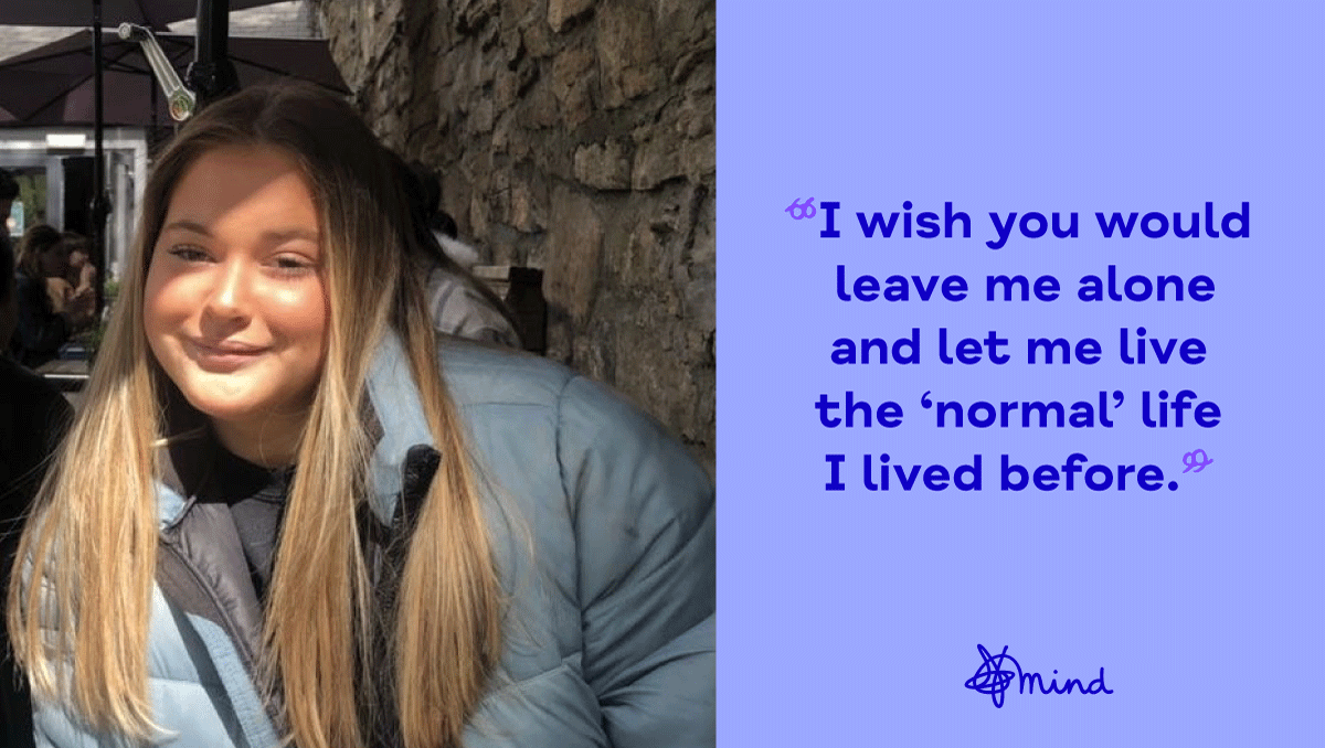 "You consumed me —  every thought, every outing, everything. Always just thinking about what could contaminate me. I would base every decision on you. I hate that I spent so long not being me."

Read Jenna’s powerful open letter to her #OCD &gt; bit.ly/3AfQoqn