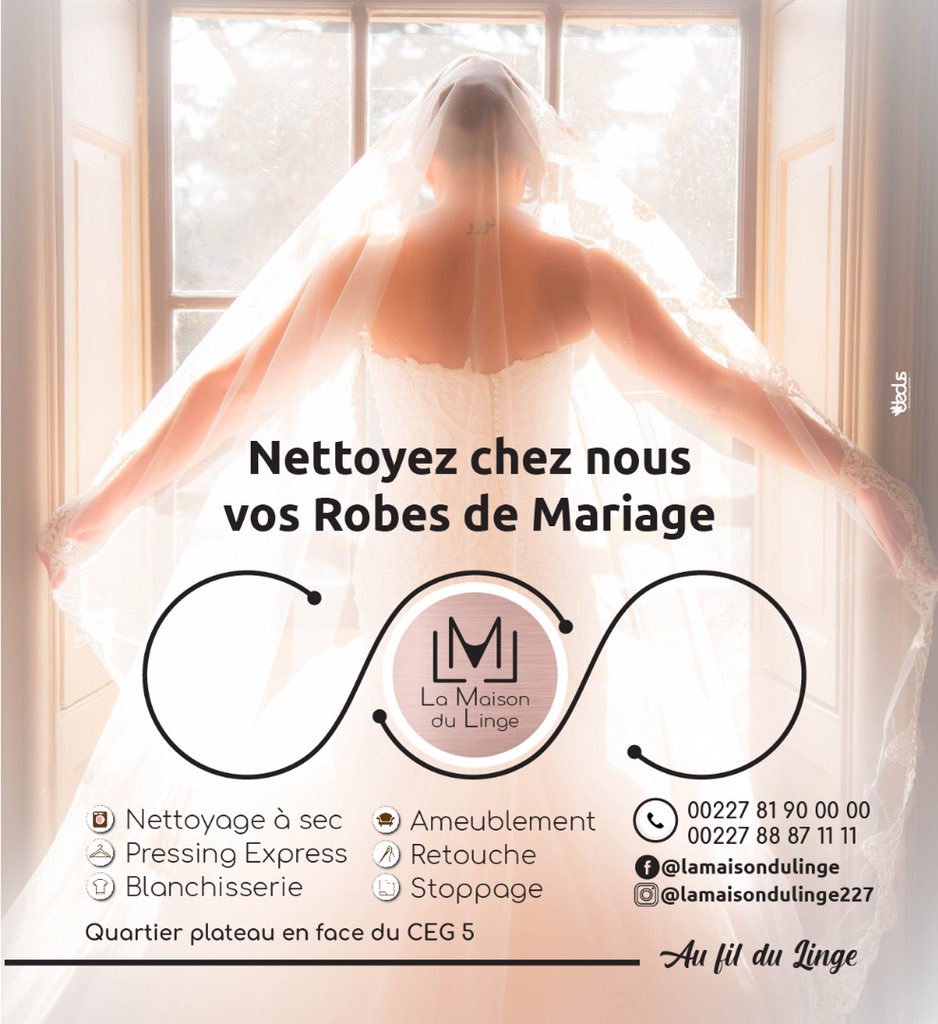 AuFilduLinge's tweet photo. Rester Fresh et clean 💫 dans vos robes en optant pour le nettoyage de LML. ✨😍
A quand votre prochain rendez-vous ? Passez un excellent vendredi. 🤲
#Whiteplus #Crystalblack ✨✨
..................
Ouvert 7j/7 de 08h30 à 20h30
................... https://t.co/mbywIHN5Su