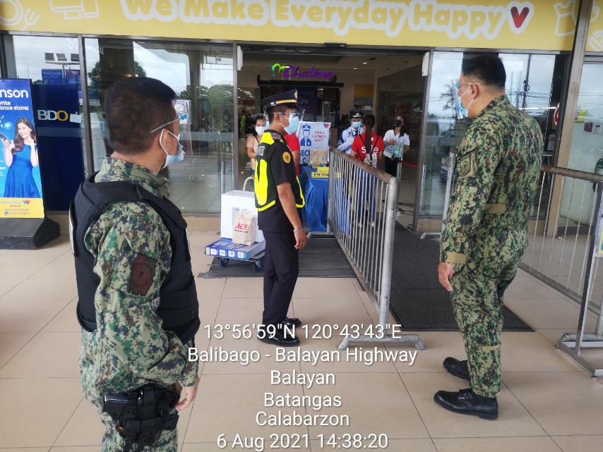 OOA 2:16PM of August 6, 2021, personnel of Balayan MPS led by PEMS Arnold Villadelrey, conducted inspction/visittion at Waltermrt located at Brgy. Caloocan, Balayan, Bats to check whther the IATF guidelnes are strictly implmntd, wearing of facemask, face shield, social distancing https://t.co/t6Af8qMtBq