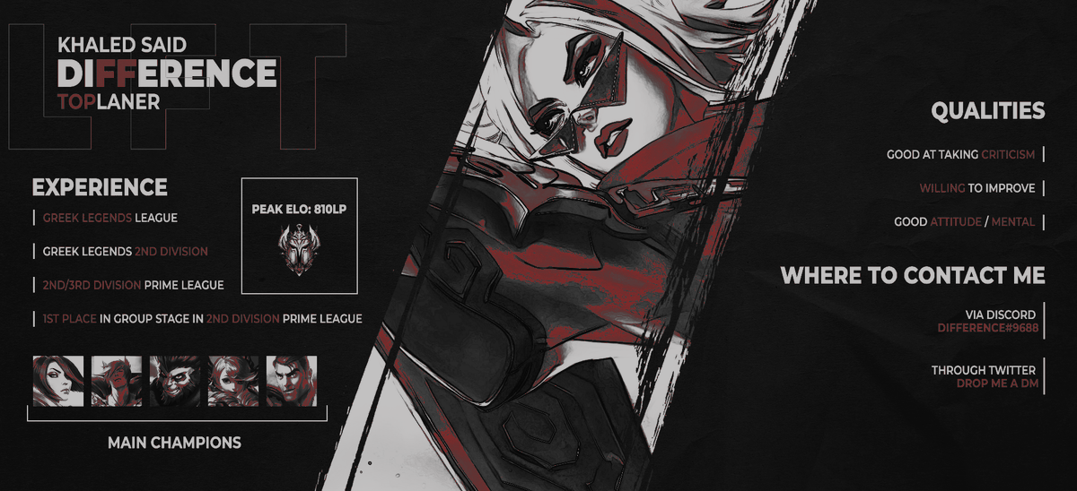 While Still contracted to @Chilly_Mountain , they have allowed me to explore options for the next season, Wanna prove my self at the highest stages and maybe have a shot at EUM next season.