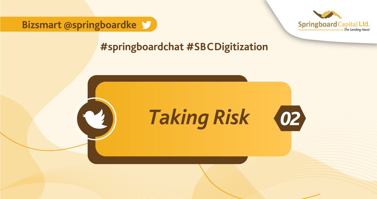 For one to grow and create a positive impact, taking risks in technology is essential #SBCDigitization #SpringboardChat