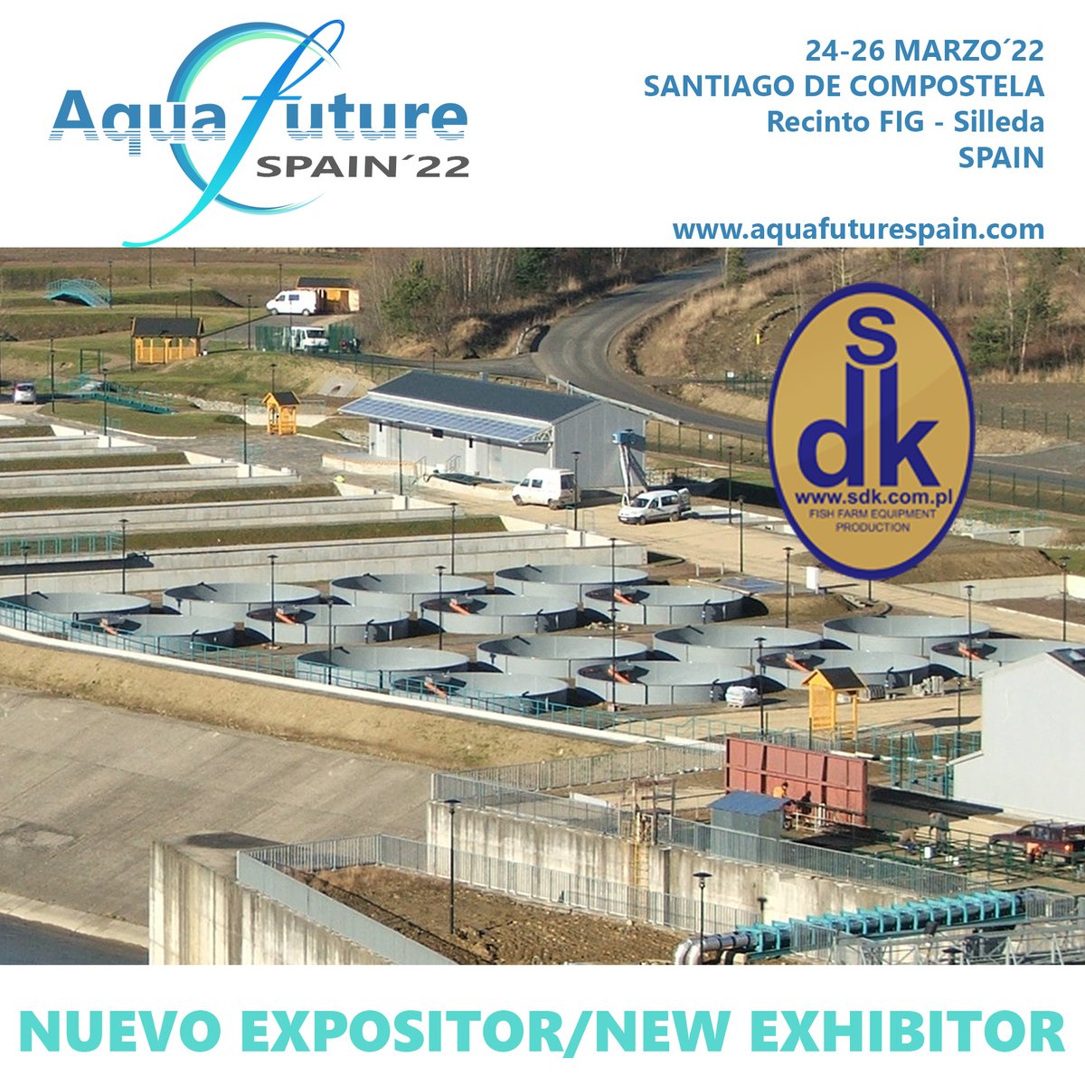 Nuevo expositor en aquafuturespain.com, desde Polonia, SDK, especialistas en equipos y dispositivos para pesca en estanques, transporte y procesamiento de peces.