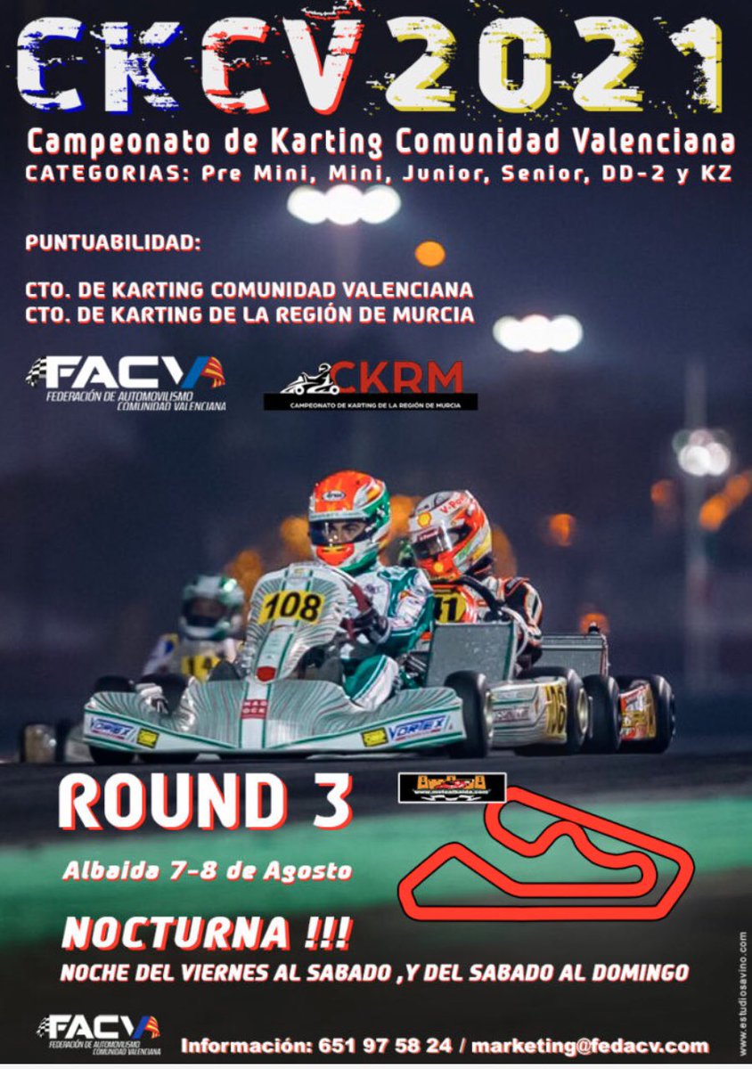 fedacv's tweet photo. Tercera ronda del #CKCV este finde en #Albaida Más de 120 inscritos, nocturna, #CKRM … No se puede pedir mucho más en lo deportivo pero el evento sigue siendo SIN PÚBLICO. Más info https://t.co/g8j3m3Tyyi https://t.co/tDyNXpIZHE