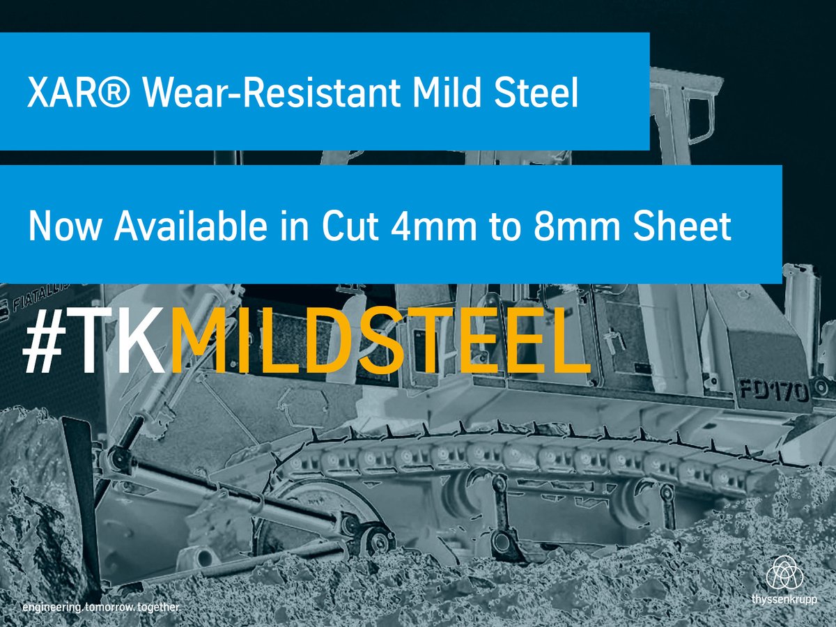 tkM_UK's tweet photo. XAR® - More perspectives with our wear-resistant mild #steel 

XAR® 400 and XAR® 450 are highly versatile cut-to-length sheets, combining excellent wear resistance and ease of #manufacturing.

Contact our mild steel team today: https://t.co/6i7r0aotw2 

#Automotive #trucks 🚛 https://t.co/C6mW2I0oXA