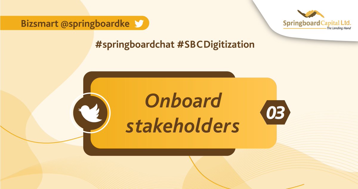 For digital transformation to succeed, entrepreneurs will need to win the support of the people within the business. #SBCDigitization #SpringboardChat