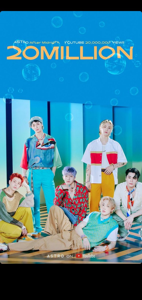 Congrats 20 Million 🥳🥳🎉🎉💜💜💜
#ASTRO 
#AROHA 
#After_Midnight 
#ASTROで妄想 #ASTRO_SWITCH_ON
