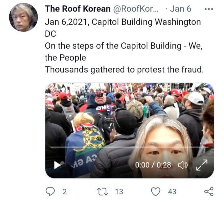 Jan6Hashtags's tweet photo. NEW HASHTAG: #IamTonyMoon

A known LA extremist and conspiracy theorist - he incited the mob on Jan 6th, and filled several threads worth of footage while doing so:

https://t.co/sJV1hVweHI

More:

https://t.co/OZFww3rHRa

#Jan6 #Jan6Investigation #Jan6Research https://t.co/AKHWS2vUPF