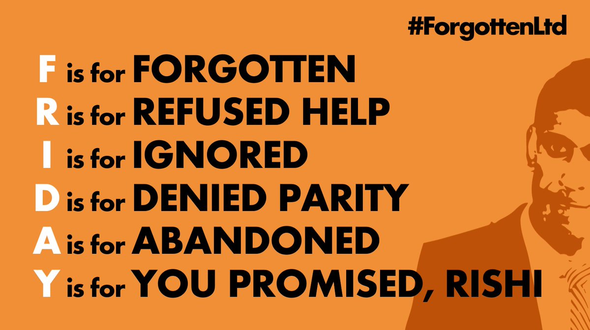 Another Friday comes and goes for tax-paying, #ForgottenLtd, micro-company owners. @RishiSunak, for over 70 Fridays we've been asking for help from @hmtreasury. That's 500 days struggling financially & struggling to keep companies trading. Close #GapsInSupport, @BorisJohnson
