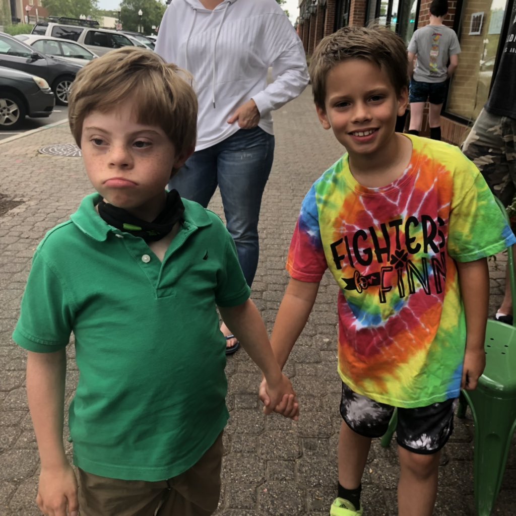 Happy Friday from Finn and his buddy Morgan! We had a great time at Sweet Frog and was happy to see so many friends! Next fundraiser will be #FinnFriday T shirts! 🥰☘️<a href="/MyCTCommunity/">Renee DiNino</a> <a href="/FriendsOfFeeney/">Friends Of Feeney</a>
