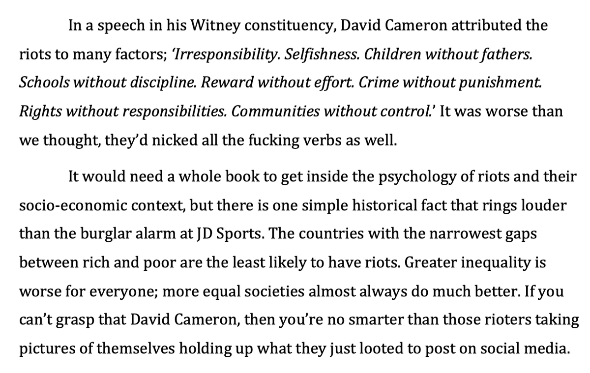 Ten years on from the riots, here's part of what I wrote about them in 'Things Can Only Get Worse'.