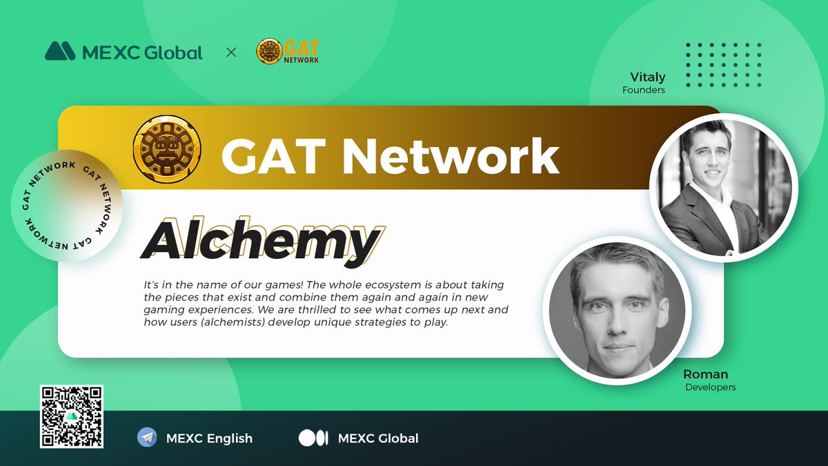 MEXC's tweet photo. $GAT is now available on @MEXC_Global: https://t.co/a0PyJAOdRv
“Alchemy” is the word Vitaly and @romansemko used to describe their project @AlchemyToys
Check the full recap of the #AMA if you missed the live one we did earlier👇
https://t.co/MR9hjkXriP
#MEXCRecaps #MEXC #AMA https://t.co/iIaPgTEbfV