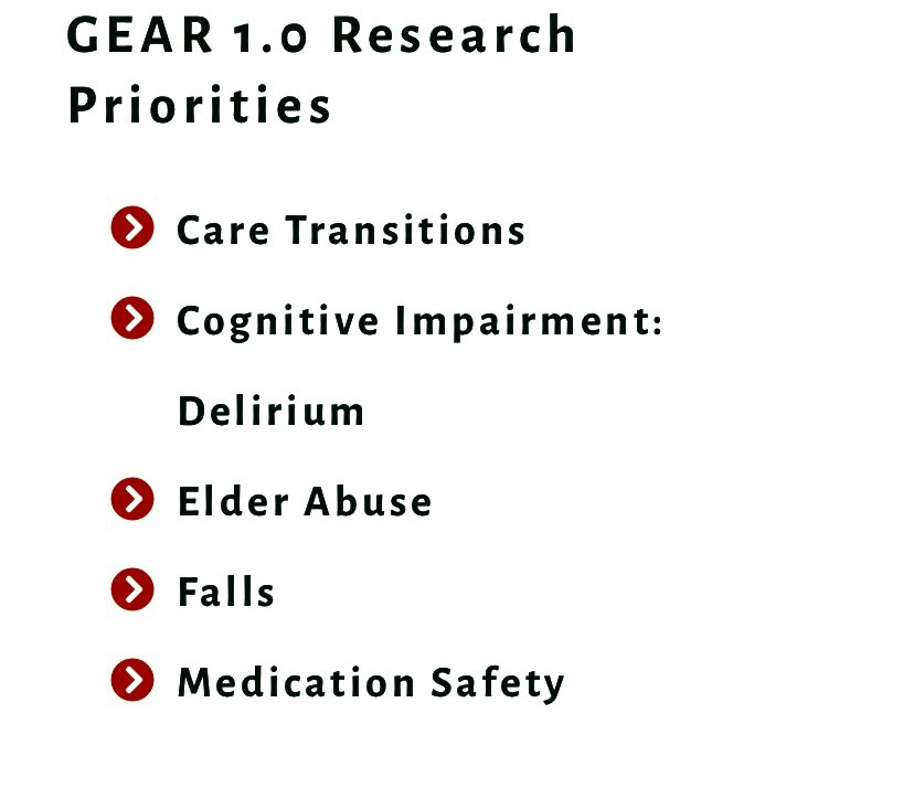 🚨 New funding opportunity - pilot grants to study emergency care of older adults #GEARNetwork gearnetwork.org/2021/07/06/gea… Key topics of interest 👇🏽