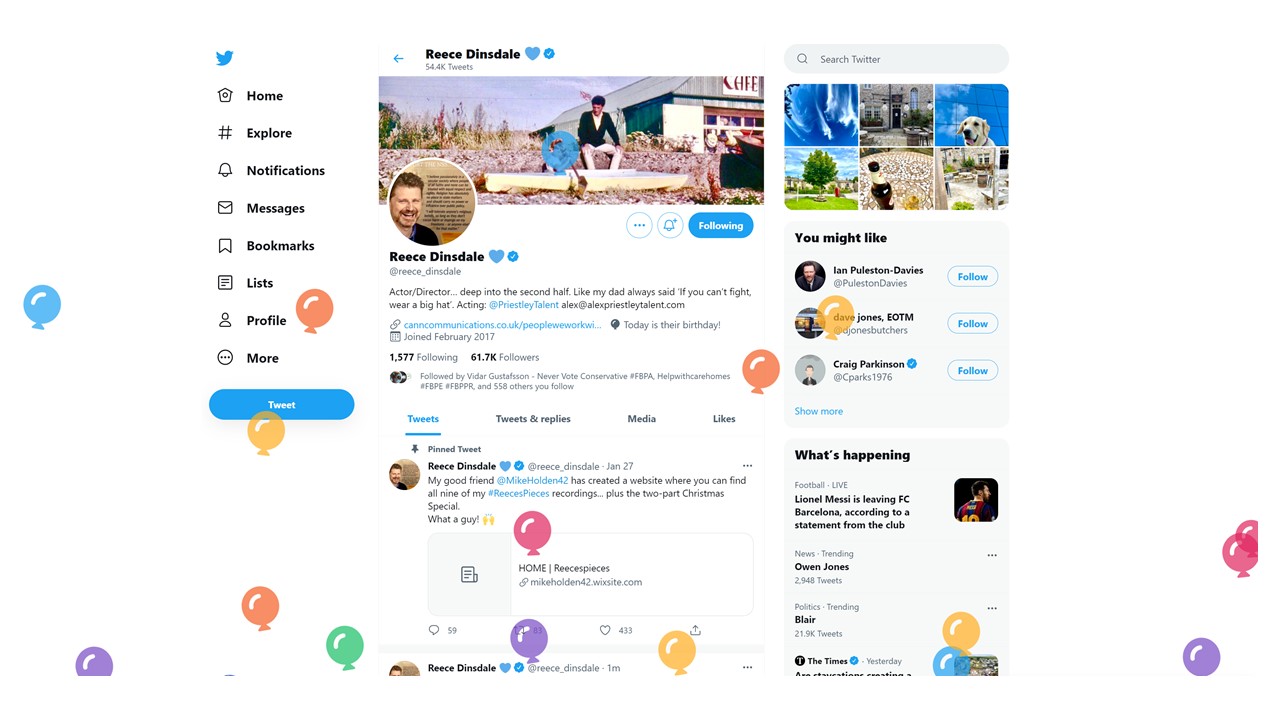  Happy Birthday - the balloons are there now! 