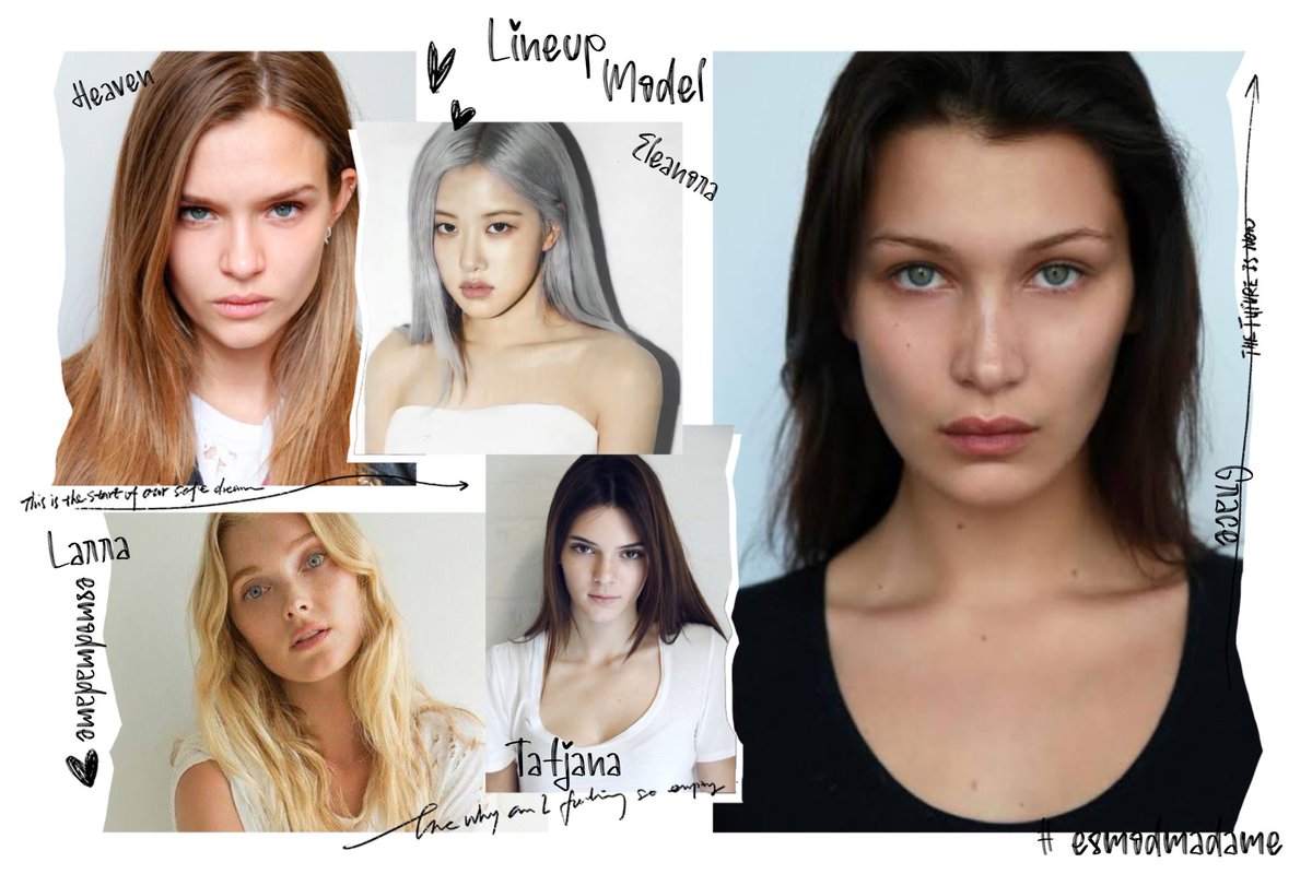 EsmodMadame's tweet photo. ㅤㅤ　
ㅤ　ㅤ　an·nounce·ment
ㅤ　𝗘𝗦𝗠𝗢𝗗 𝗠𝗔𝗗𝗔𝗠𝗘 𝗠𝗢𝗗𝗘𝗟
ㅤ　⸻ SECOND LINE UP.

• Heaven ( @refinedbeaut )
• Eleanora ( @aItearish )
• Grace ( @SULTRYDIOR )
• Larra ( @crackreoz )
• Tatjana ( @IRISHTJNA )

ㅤ https://t.co/7Of2IxVtHL