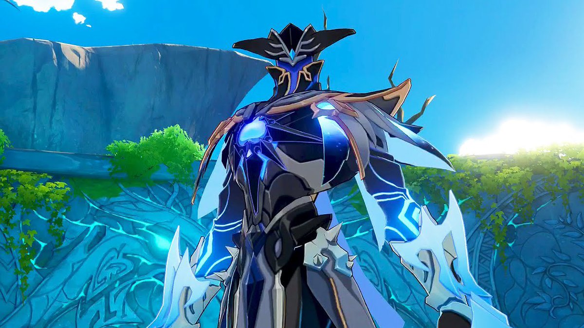 Shadow_OTD's tweet image. Shadow characters of the day are the Abyss Heralds from Genshin Impact