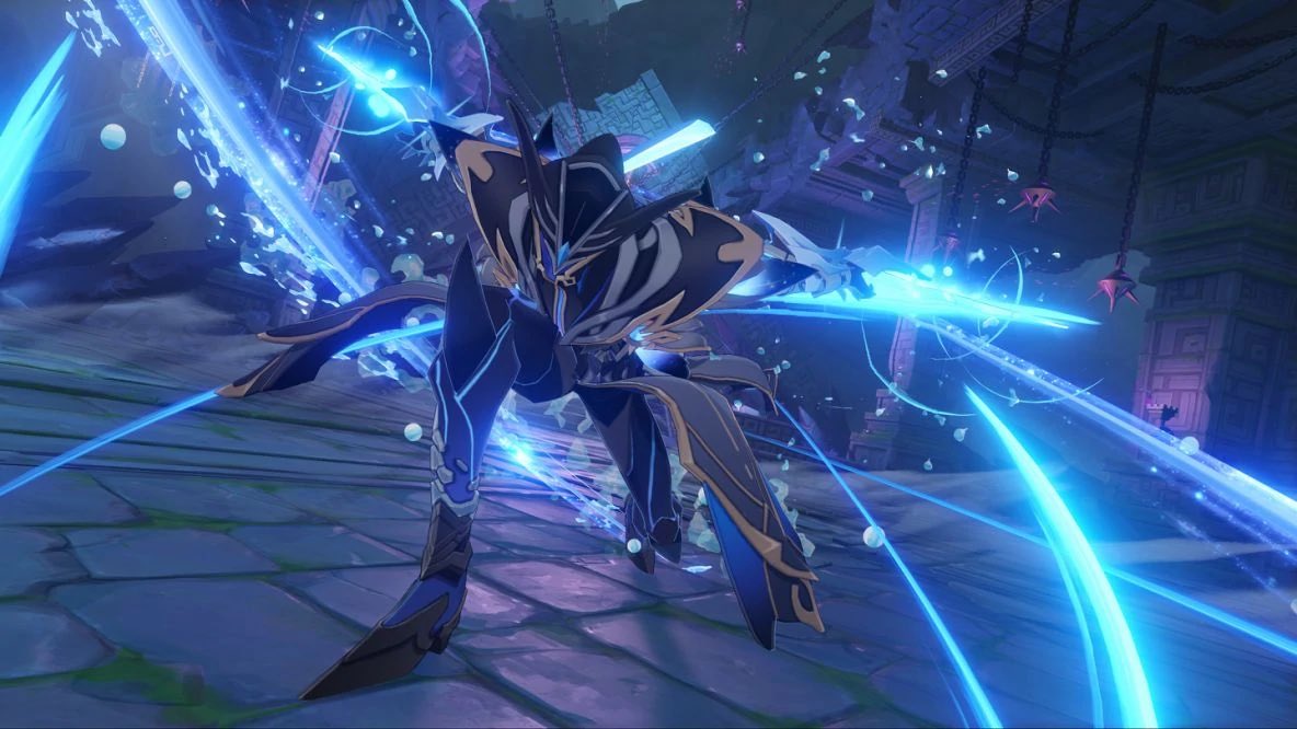 Shadow_OTD's tweet image. Shadow characters of the day are the Abyss Heralds from Genshin Impact