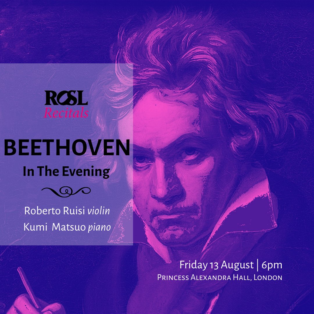 ROSLARTS's tweet image. 13 Aug, 6pm - @RobertoRuisi &amp;amp; @kumimatsuo take to the stage for Beethoven in the Evening, featuring some Messiaen, Poulenc and the epic Beethoven Kreutzer sonata!
#ROSLRecitals #ROSLAlumni #ROSLAMC

🎟️ &amp;amp; more info: ow.ly/QGtb50FM5G5