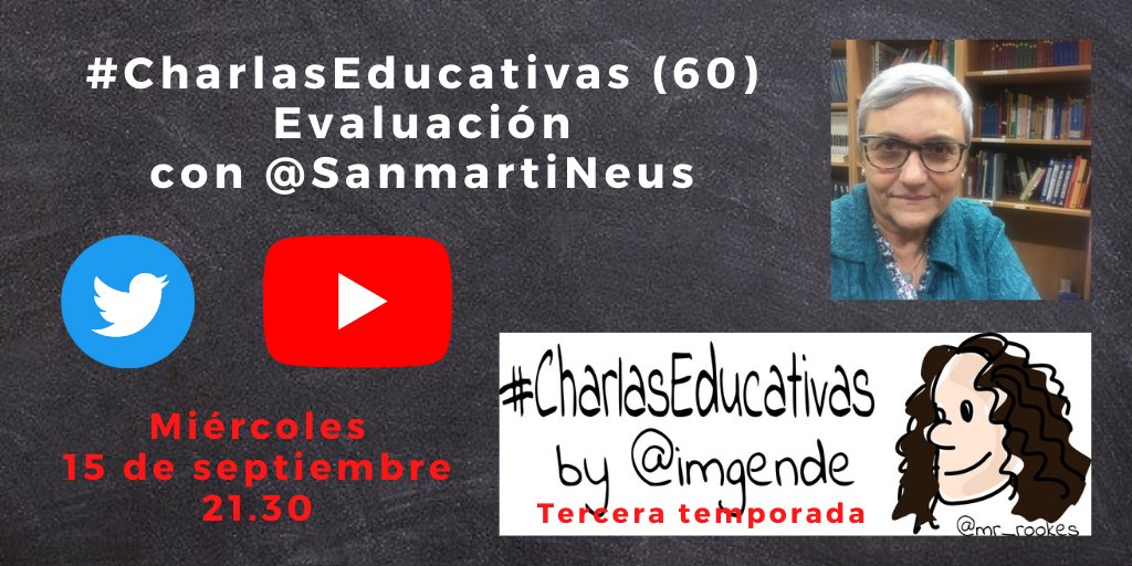 imgende's tweet photo. Recordad que tendremos a Neus para inaugurar las #CharlasEducativas en septiembre. https://t.co/whepmHtjyN
