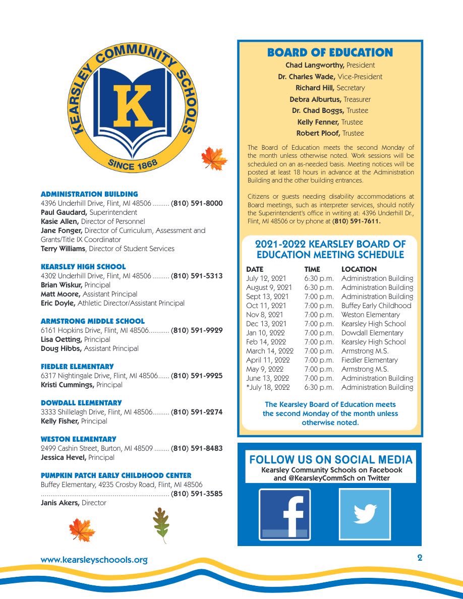 KearsleyCommSch's tweet photo. Check out the new-look Kearsley Connection that will arrive in district mailboxes next week!  The entire 8-page digital version was emailed to all families earlier today.  #PrideTraditionExcellence https://t.co/3w3aYr1AFL