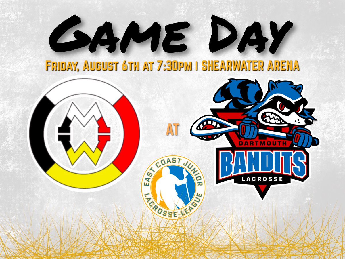 East Coast Junior Lacrosse League (@theecjll) on Twitter photo It is the final Game Day of the 2021 ECJLL regular season as the <a href="/mikmaqwarriors/">Mi'kmaq Warriors Lacrosse</a> visit the 1st place <a href="/JrABandits/">JrBandits</a>. This will be the final game in the ECJLL for the Mi'kmaq Warriors' MacKenzie Maloney, Mike Nolan, Lewis Jarvie, Evan Jollimore & goalie Nick MacLean. #ECJLL2021season It is the final Game Day of the 2021 ECJLL regular season as the <a href="/mikmaqwarriors/">Mi'kmaq Warriors Lacrosse</a> visit the 1st place <a href="/JrABandits/">JrBandits</a>. This will be the final game in the ECJLL for the Mi'kmaq Warriors' MacKenzie Maloney, Mike Nolan, Lewis Jarvie, Evan Jollimore & goalie Nick MacLean. #ECJLL2021season