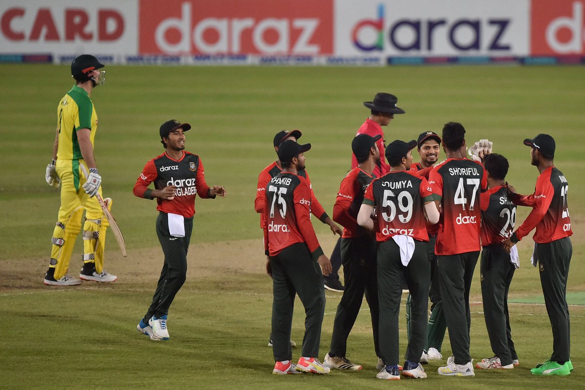 BANGLADESH WIN THEIR FIRST SERIES AGAINST AUSTRALIA IN ANY FORMAT 🎉

They defeat the visitors by 10 runs and go 3-0 up in the T20I series.

#BANvAUS | bit.ly/Ban-v-Aus3