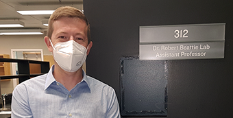 Day one in the Beattie lab.