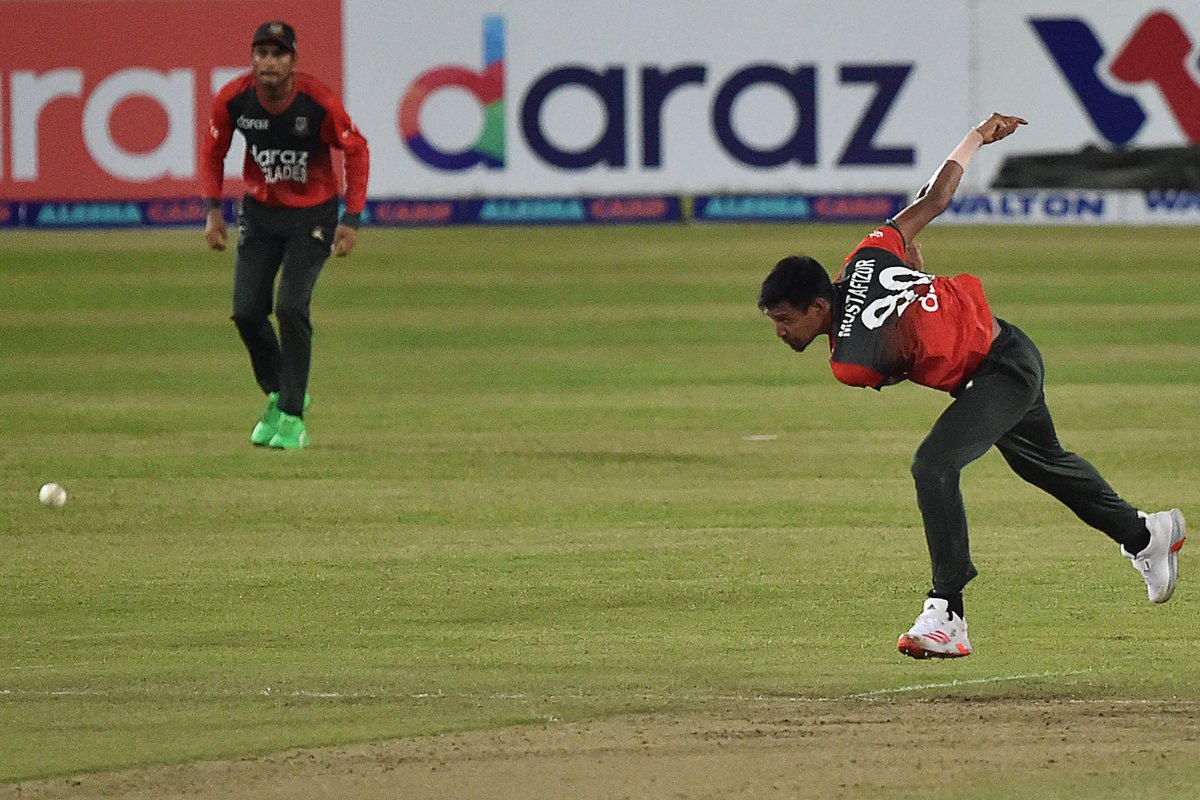 Overs bowled: 4
Runs conceded: 9

A sensational spell from Mustafizur Rahman, including a one-run 19th over, has given Bangladesh a historic victory against Australia 🙌

#BANvAUS
