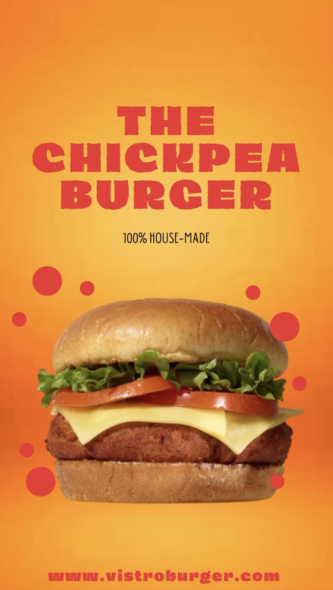 VistroBurger's tweet photo. Our Chickpea burger is exotic + healthy!😋🍔😆

NYC locals order today! https://t.co/kAxDpnpUeu https://t.co/pHhRdlTvty