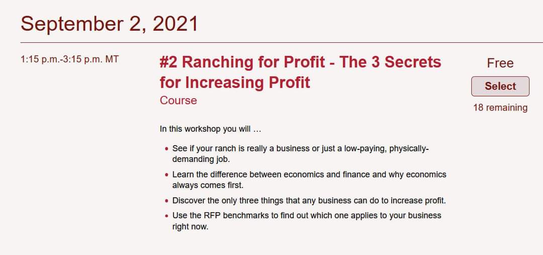 CDNBeefConf's tweet photo. #CDNBeefConf is thrilled to offer Ranching for Profit to this year's virtual conference attendees! You'll learn benchmarks to measure and improve your #cdnbeef business. Space is limited; don't wait to register: https://t.co/yVAQY07omH https://t.co/gwBH4jsNjC