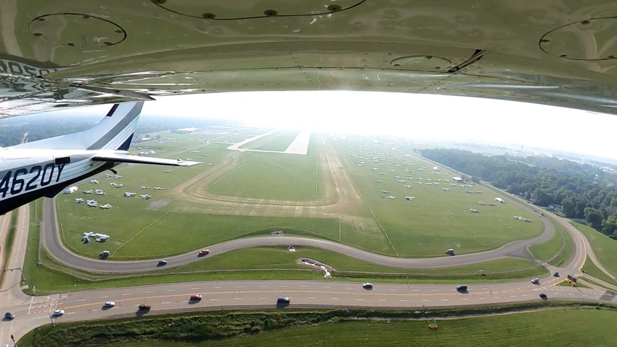 TakingOff7's tweet photo. Beautiful view as we left OshKosh. It was a fun filled week full of adventure, capturing awesome footage, and mingling with like minded individuals. We've already uploaded one video capturing the STOL Demo hosted by Juan Browne Blancolirio. You can check it out under "Our Lates https://t.co/8qYTgpqNmu