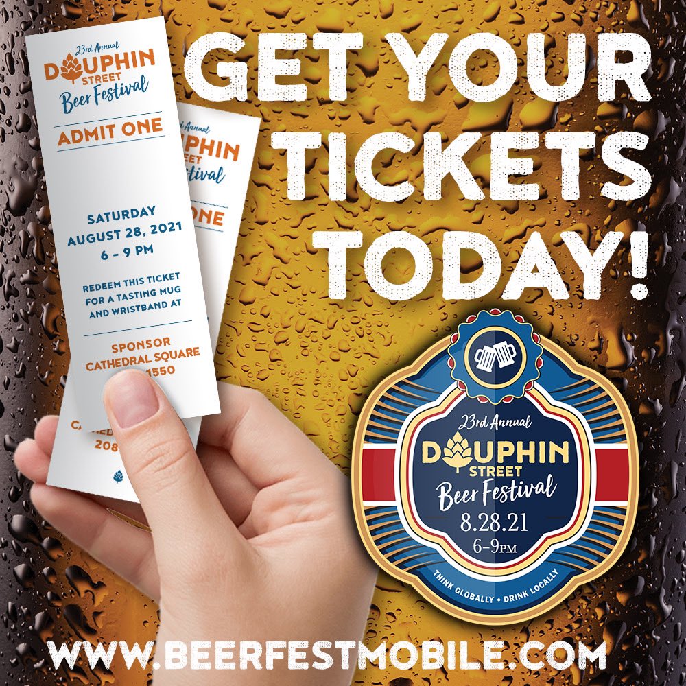 BeerFest is just over three weeks away and we’ve already got venues reporting over half of their tickets have sold!

Grab yours before we sell out! 🎟 🍺 

beerfestmobile.com/tickets/

#BeerFestMobile #MPRD #parksandrecMobile #MobileAlabama