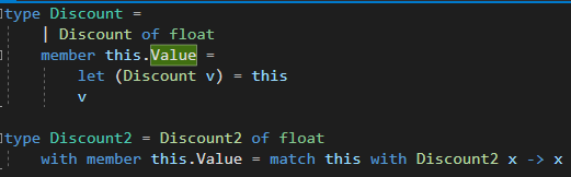 unmutabill's tweet photo. @OndrejPinka This is not a knock on you because I've seen it used elsewhere but the one-liner using the "in" keyword here seems super hard to reason about (could just be me). While these two might be less slick, I can at least explain them to someone. #fsharp https://t.co/ec73iq1KbM