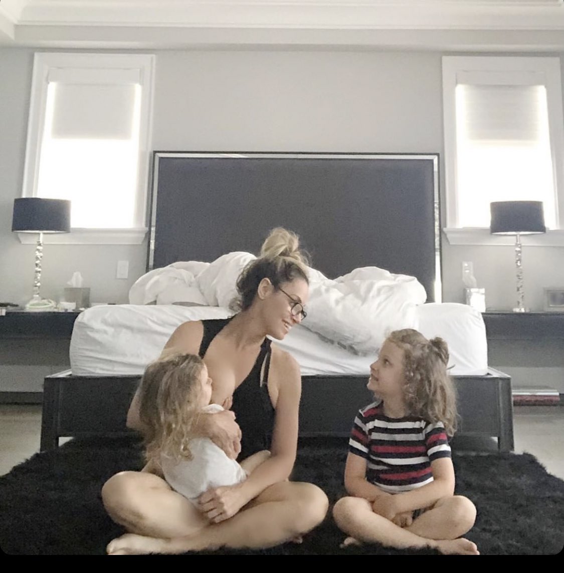 WWE Legend Trish Stratus Raise Awareness With Multiple Breastfeeding Photos 1