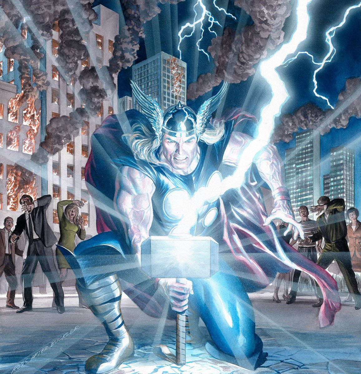 RT @thealexrossart: Mighty Thor #701  #thor #marvel #comicbooks #coverart https://t.co/OTD0vgdupz