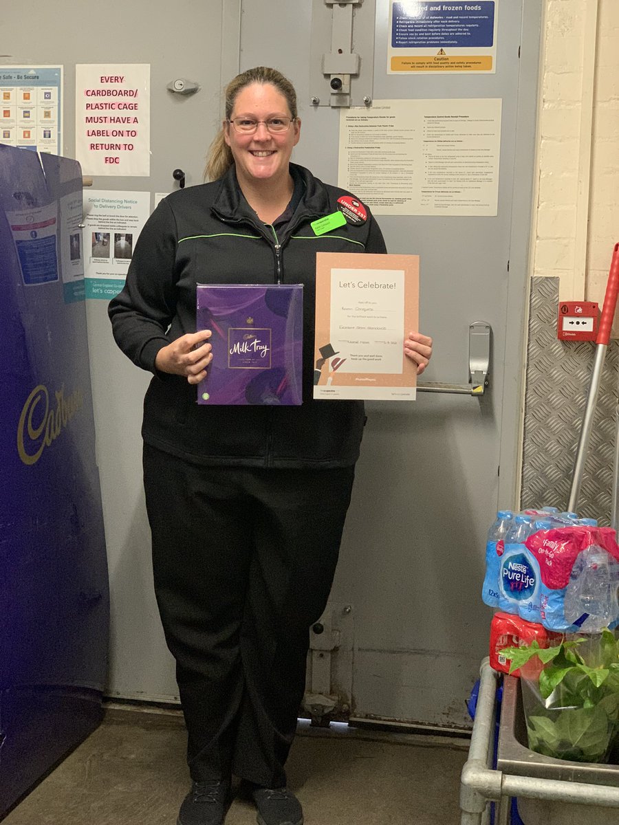 Well done to our lovely Karen. Colleague of the month for all her hard work keeping the store standards high. <a href="/RealSoulShaker/">Scott Ward</a>