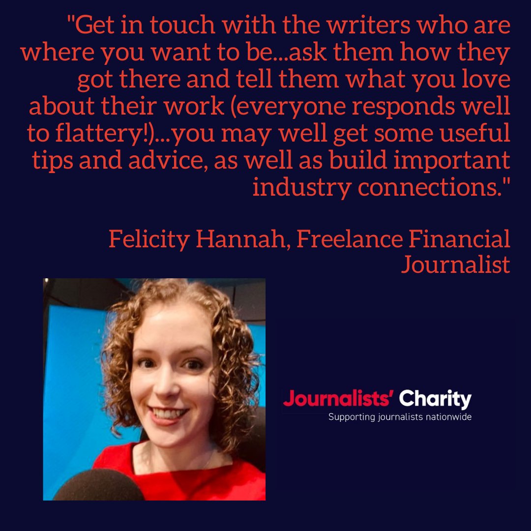 JournoCharity's tweet photo. Thank you @FelicityHannah for sharing your #FirstJournoJob advice! 

New journo? 👩‍💻

Need help to cover the costs of starting out?🏠🚗💻

💬Spread the word, the #FirstJobsFund is here to help! 

➡️https://t.co/jVuK0GeXHk https://t.co/e9tf0YH4ck