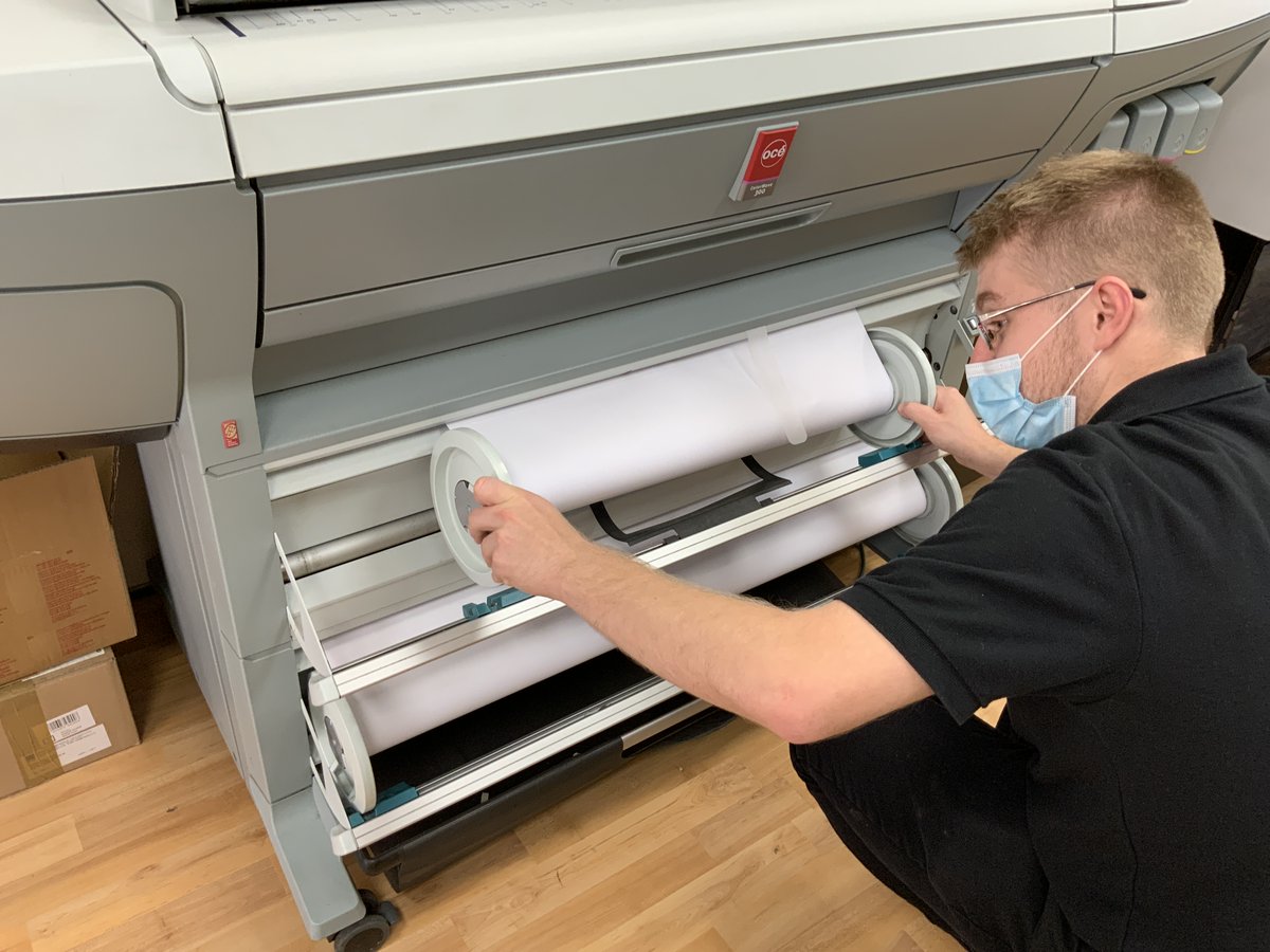 #HappyFriday it‘s great to see our team busy again printing #express #posters #menus for our great #hospitality #events clients…

Here‘s to having a great &amp; safe #weekend in #Cardiff