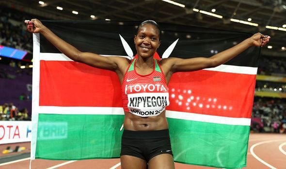 itslaboso's tweet photo. At exactly 3:53 pm Kenyan time, A new Olympic record and another gold for Faith Kipyegon who wins the 1500m with a time of 3:53.11 🇰🇪 congratulations Faith https://t.co/cYTp5qrhhs