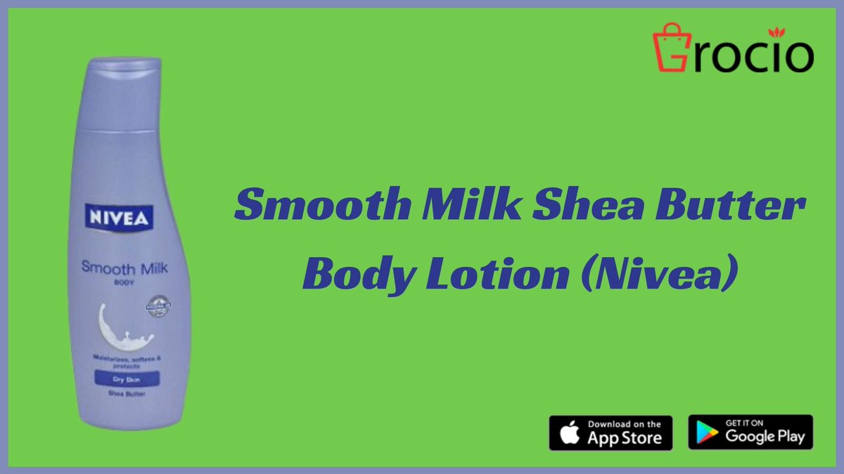 Grocio_India's tweet photo. NIVEA Body Lotion for Dry Skin, Shea Smooth, with Shea Butter | https://t.co/jMK9PLyQ7p

Shop Now: https://t.co/QrwRXBK7GB

Download: https://t.co/Ukj5cEN8OT

#Body_Lotion #Women_Body_Lotion #Grocery_Store #Online_Shopping #Grocio #Online_Grocery_Store #ThankYouModiJi https://t.co/HqyfMppppA