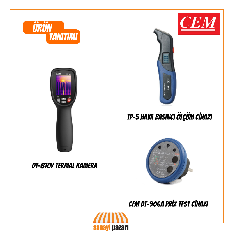 SanayiPazari's tweet image. Cem markasının yepyeni ürünleri ile karşınızdayız. Hava basıncı ölçüm cihazından, priz test cihazına kadar kadar pek çok farklı ürün artık stoklarımızda. Geniş ürün yelpazemize erişmek için web sitemizi ziyaret etmeyi unutmayın. 
#sanayipazari 
#ceminstruments