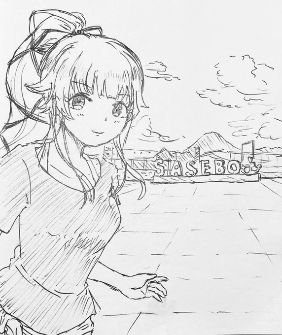 もうひとつ由良さん描いてみた。

あああ、液タブで描きたい() 
