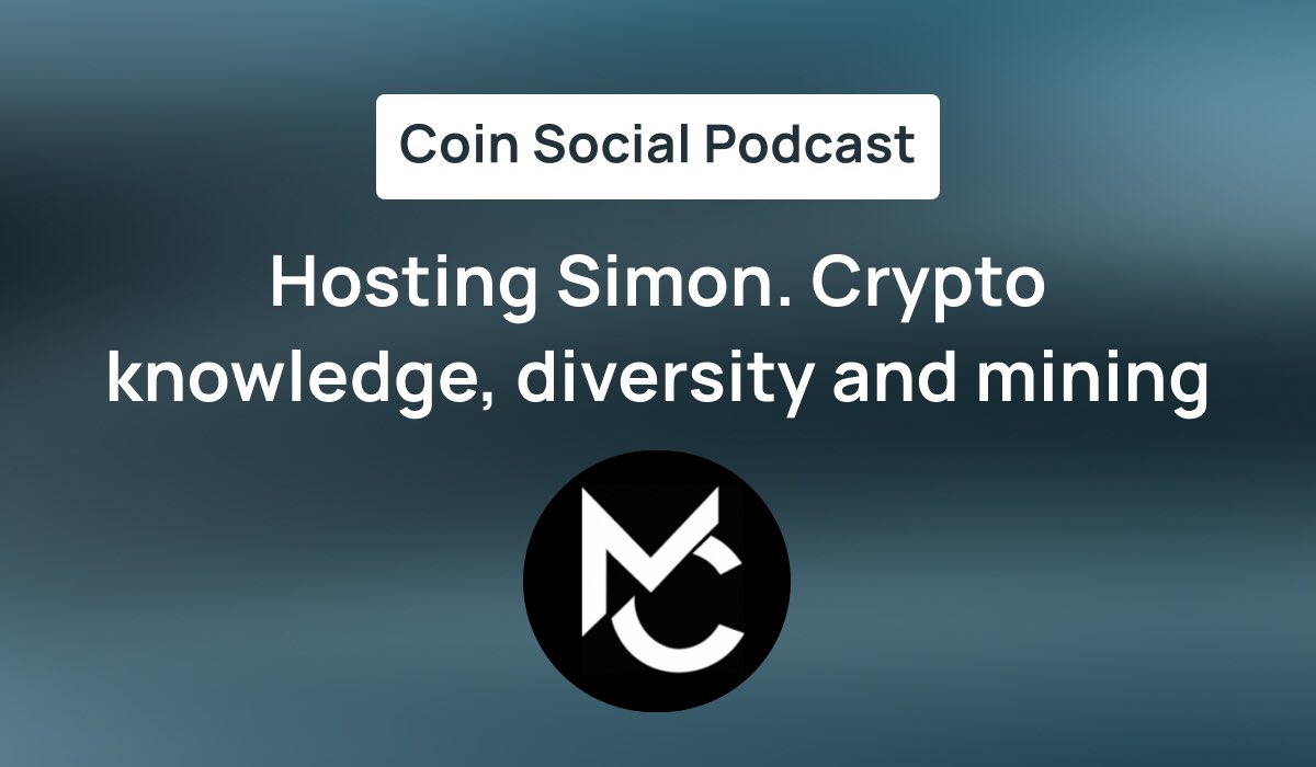 CoinSocialS's tweet photo. 🎧Friday podcast is here! 

This episode’s guest is Simon Smith - the author of @melanatedcrypt1. 

🎙Simon shares what led him to crypto blogging, his thoughts on the importance of diversity in the crypto community and the environmental impact of mining.

https://t.co/8sBFuif27I https://t.co/tsTx7xFtkP