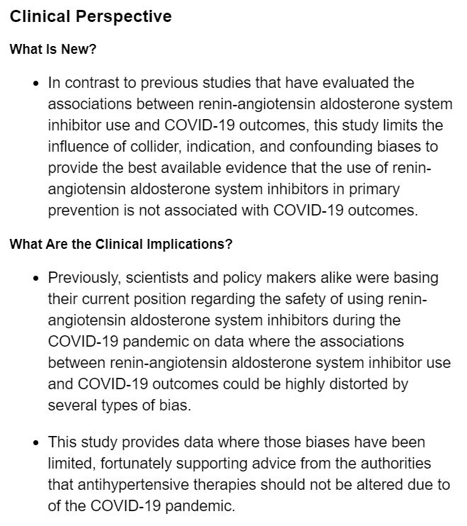 JAHA (@jaha_aha) on Twitter photo Nationwide study addresses biases in previous research to support that RAAS inhibitors don’t increase #COVID19 risk. ow.ly/D06050FKn5a <a href="/drsundstrom/">Johan Sundström</a> @DrJordanLoader #AHACOVID19 #AHAJournals Nationwide study addresses biases in previous research to support that RAAS inhibitors don’t increase #COVID19 risk. ow.ly/D06050FKn5a <a href="/drsundstrom/">Johan Sundström</a> @DrJordanLoader #AHACOVID19 #AHAJournals