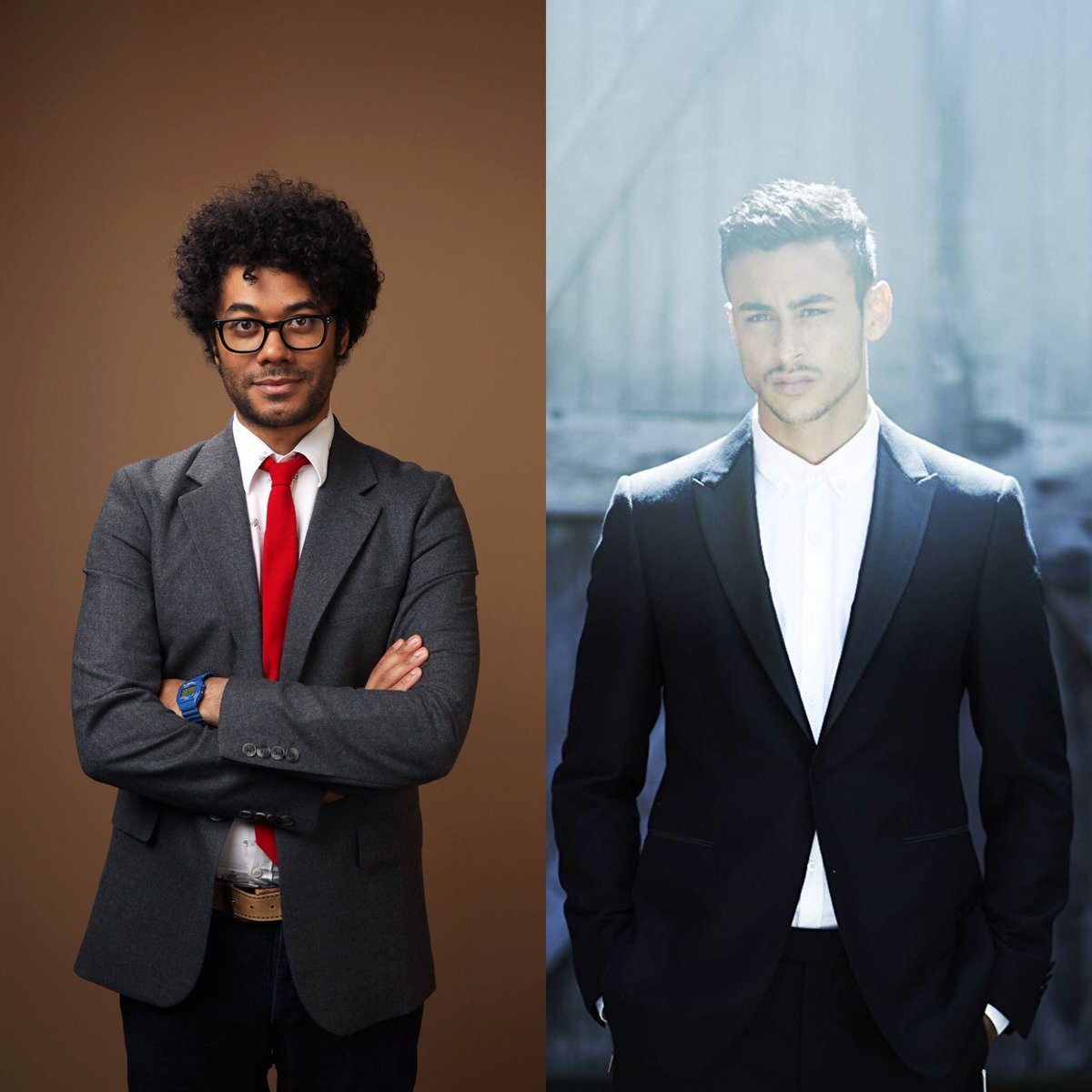FredRingRalph's tweet photo. You’re a #DoctorWho companion. You hear him regenerating in the next room. You burst through the door and find these two men. To you, which one is most likely #TheDoctor?

#RichardAyoade #FadyElsayed https://t.co/kkiDdNQf3j