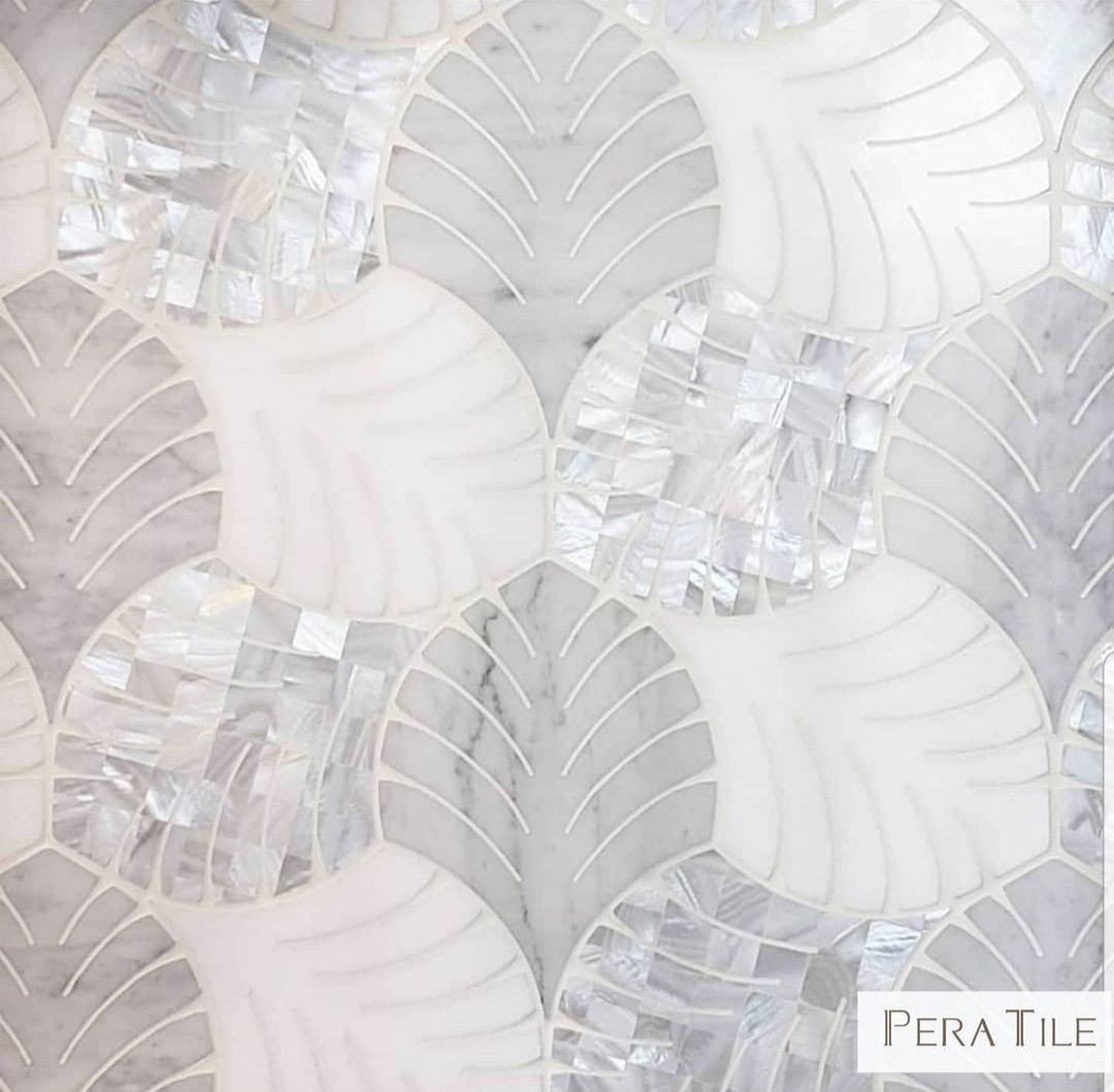 PeraTile's tweet image. 🌸 Bring the outside in with a Foliage pattern in our Thassos &amp;amp; Carrara tiles.

Visit Us 👉 PeraTile.com