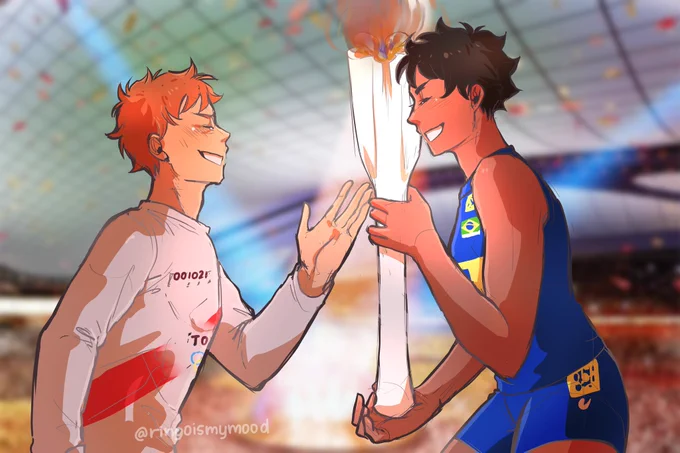 I decided to join @prologhe 's dtiys challenge and (;'༎ຶٹ༎ຶ`) MY BABY IS AN ADULT NOW. NSBZJSNA
#PROLOGEFlameDTIYS #haikyuu #Olympics #hinatashoyo 