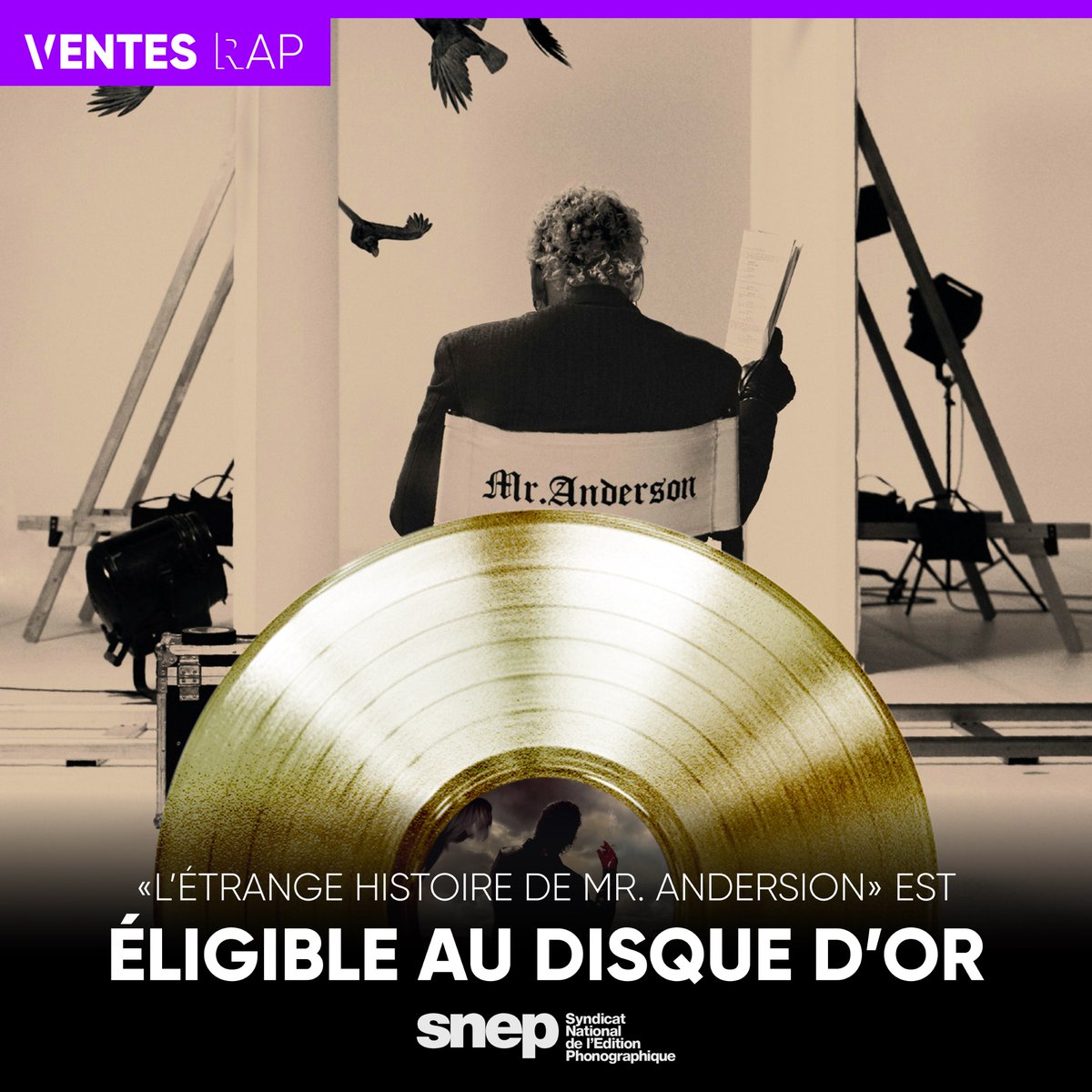 📀 Avec 51 348 équivalent ventes, « L’étrange histoire de Mr. Anderson » de Laylow atteint le seuil du disque d'or en 3 semaines !

Via <a href="/snep/">Le SNEP</a> 📌