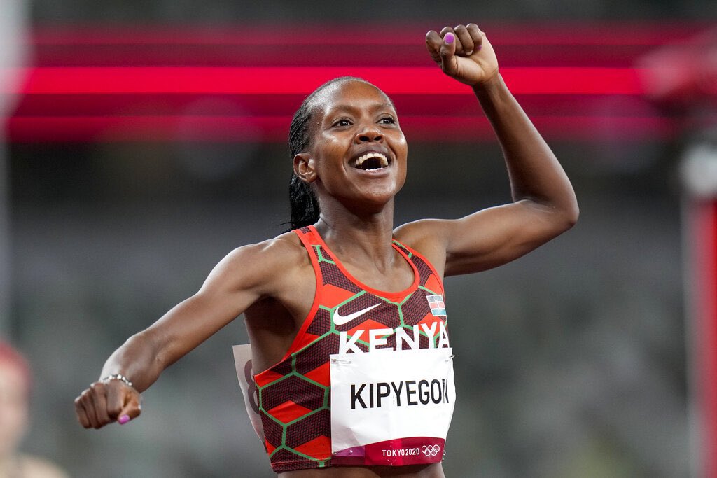 You defend and retain your 1500 meters title by winning gold back to back in spectacular fashion, while at it you set a new Olympic record. Truly remarkable! Congratulations Faith Kepyegon for raising the Kenyan flag 🇰🇪 high at the #2020TokyoOlympics.