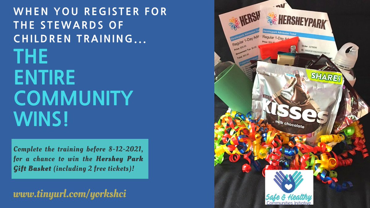UnitedWayYorkCounty (@unitedwayofyork) on Twitter photo There's still time to make a make a difference in the lives of children in #YorkCounty AND be entered for a chance to win 2 tickets to Hersheypark! Upcoming webinars are 8/10 @ 1p, 8/11 @ 12p, and 8/12 @ 6p.
Register: tinyurl.com/yorkshci.
@safe_york <a href="/yorkcac/">YorkCAC.org</a> There's still time to make a make a difference in the lives of children in #YorkCounty AND be entered for a chance to win 2 tickets to Hersheypark! Upcoming webinars are 8/10 @ 1p, 8/11 @ 12p, and 8/12 @ 6p.
Register: tinyurl.com/yorkshci.
@safe_york <a href="/yorkcac/">YorkCAC.org</a>